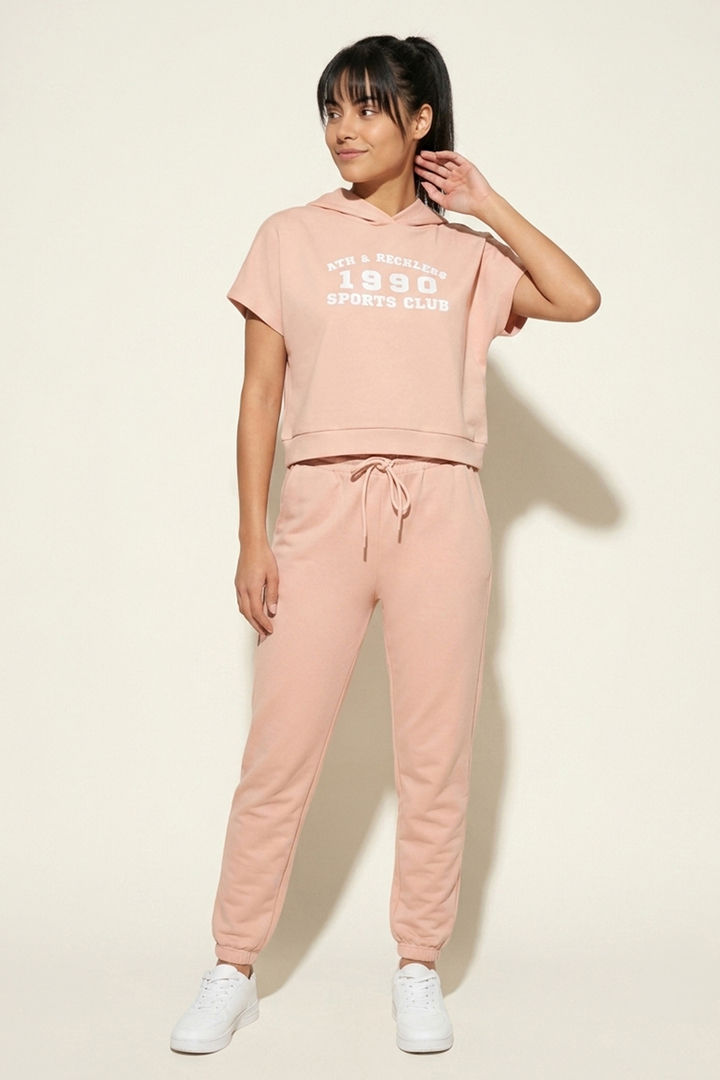 Zivame Athleisure Hooded Sweatshirt - Peachy Keen — image 3
